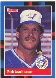 1988 Donruss Baseball Cards    518     Rick Leach